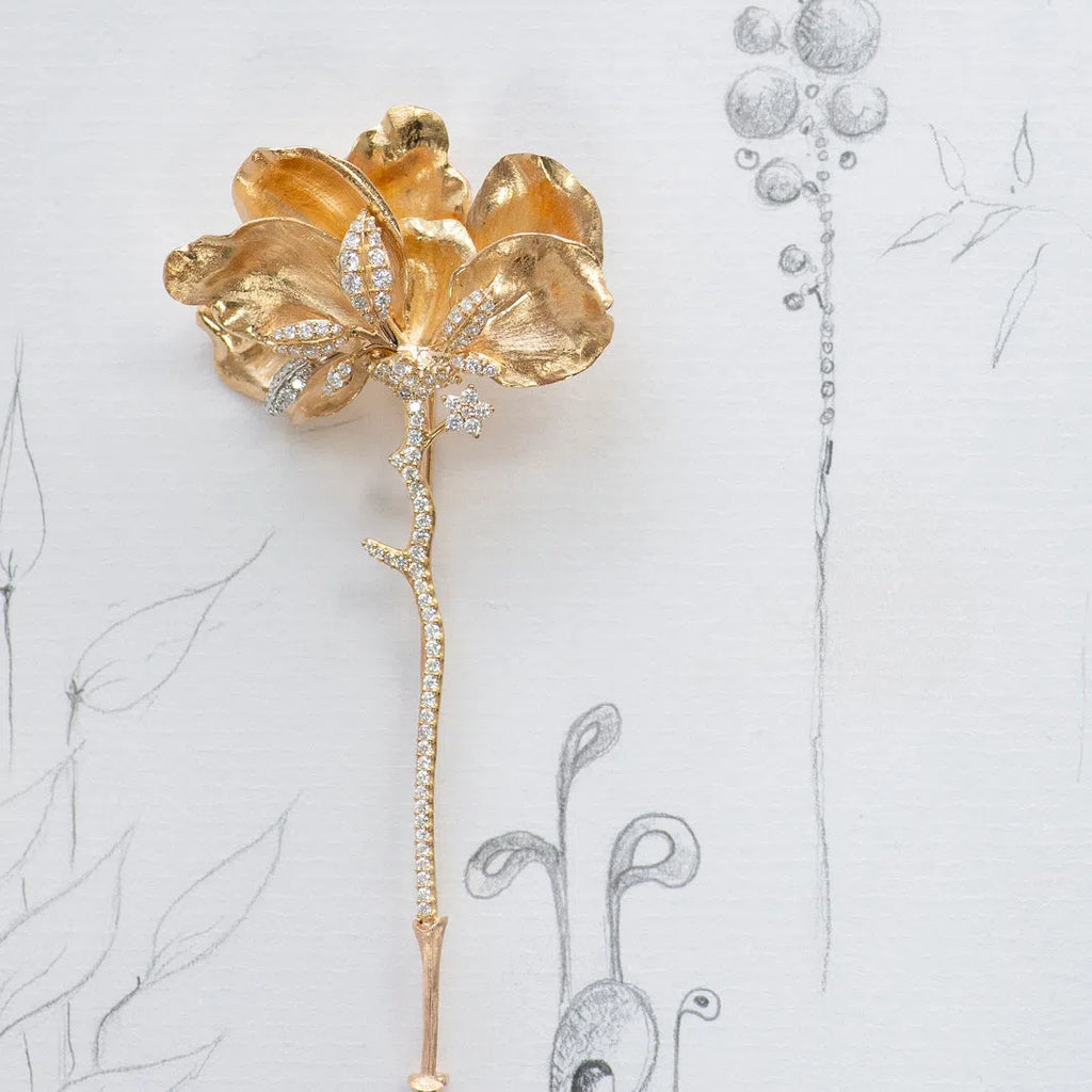 Wild Rose broche