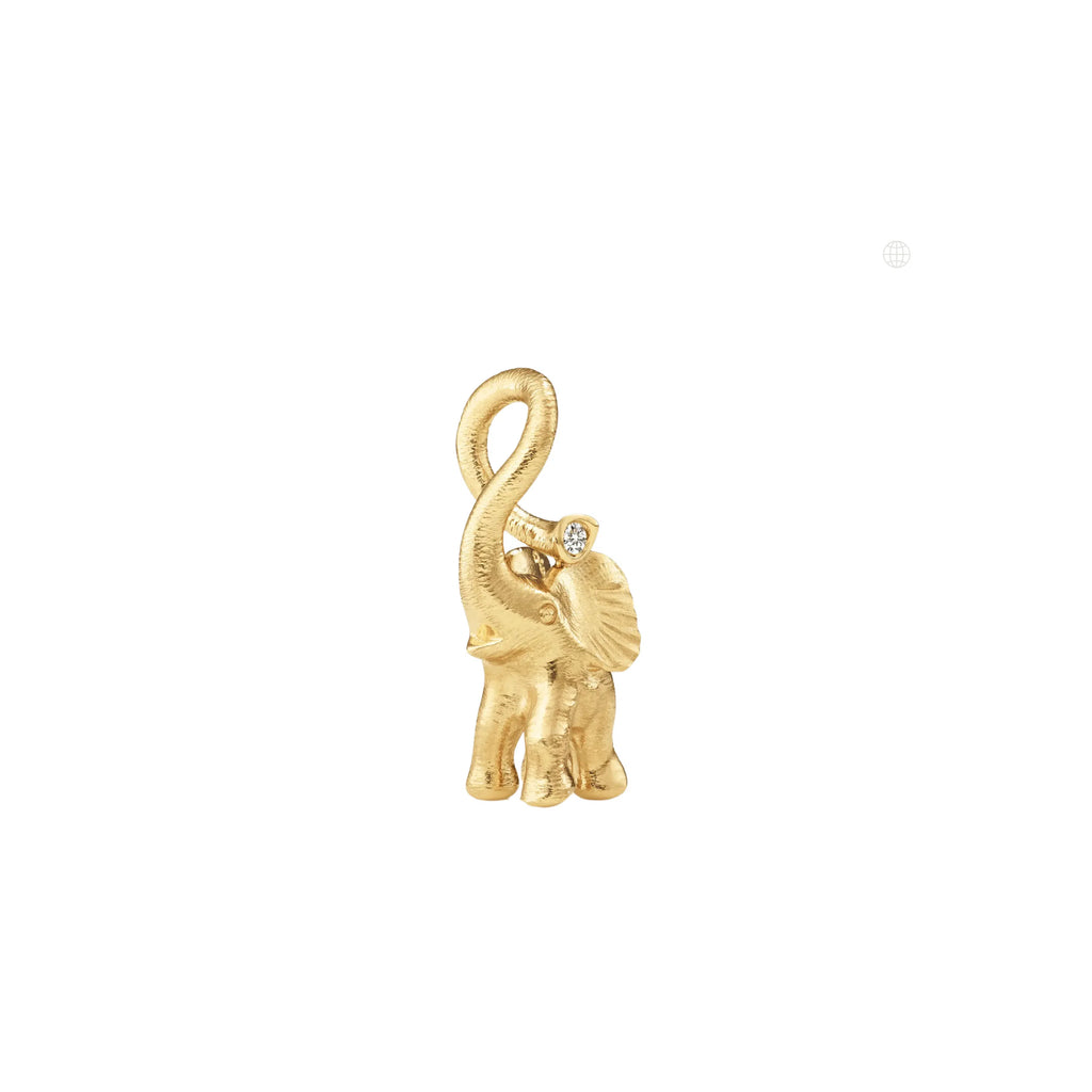 Elephant charm med snor