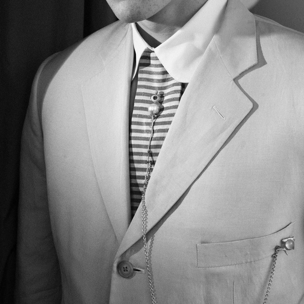 Young Fish Broche Akvamarin