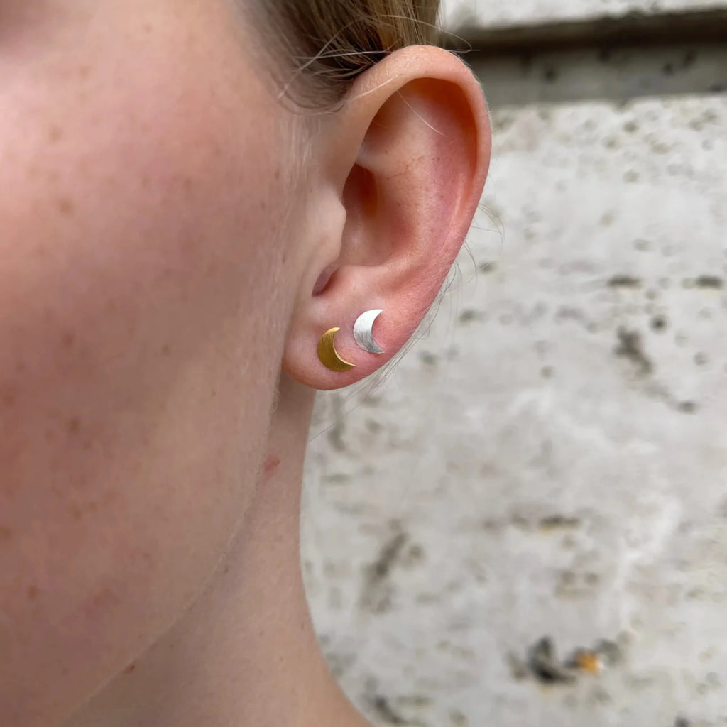 Small Half Moon Stud