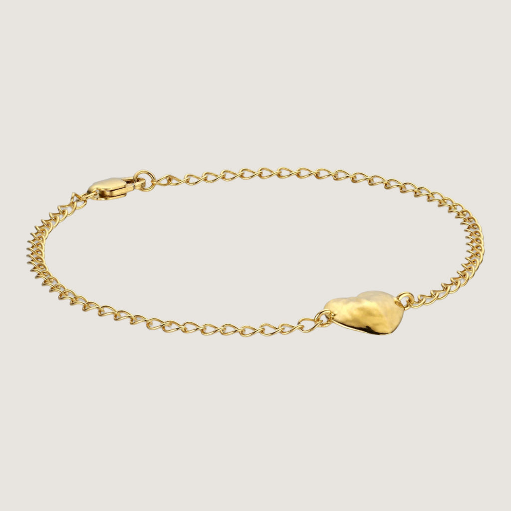 Bruised heart armbånd forgyldt