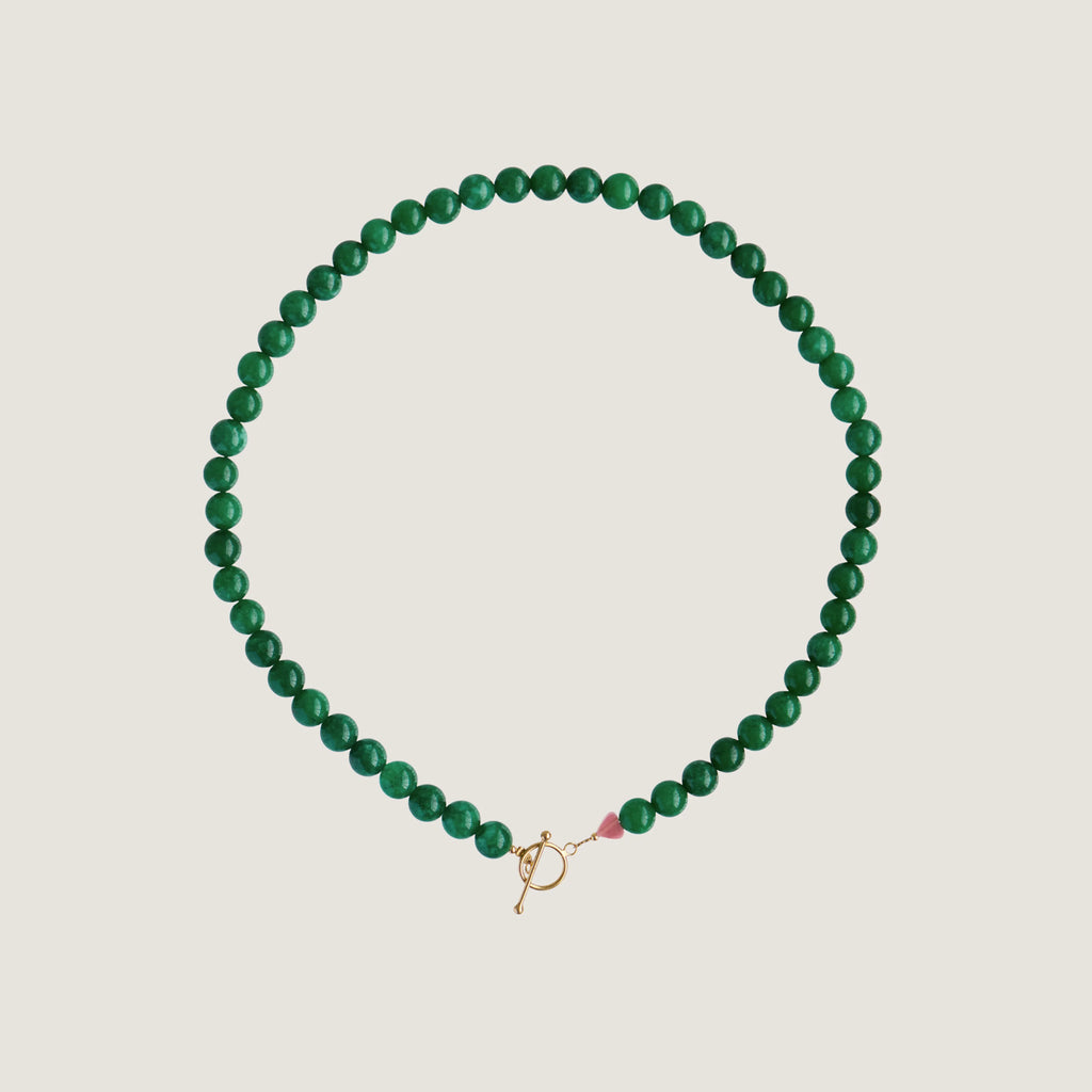 Cherrie Bon Bon Necklace - Happy Green