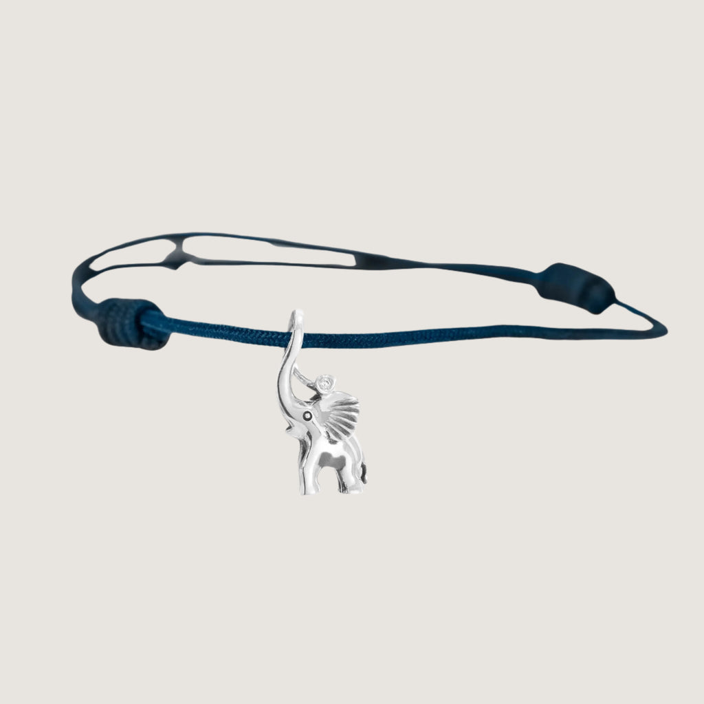 Elephant charm med snor