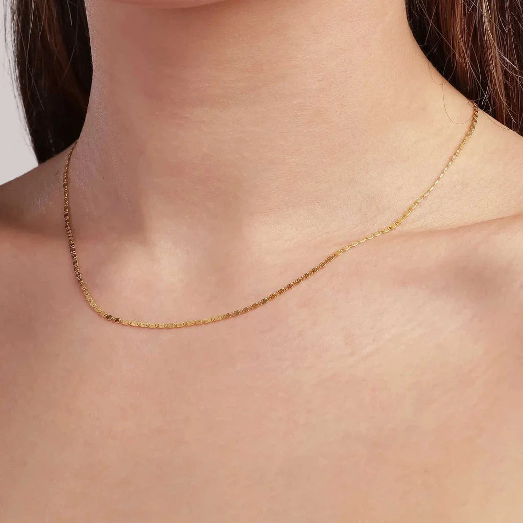 Envision S-Chain Necklace, gold-plated sterling si