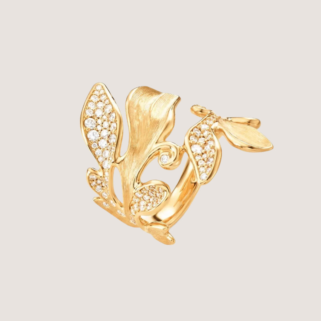 Forest ring pavé