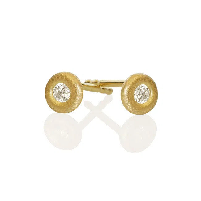 Glory Ørestikker Mini Guld 18 K, 2 Brillanter 0,08 CT D/F, VVS/VS