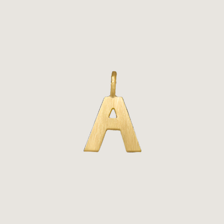 Letter vedhæng small 18kt