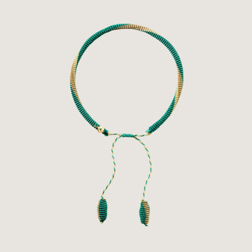Life Armbånd, håndknyttet reb oval 4,5mm, farve: Laguna