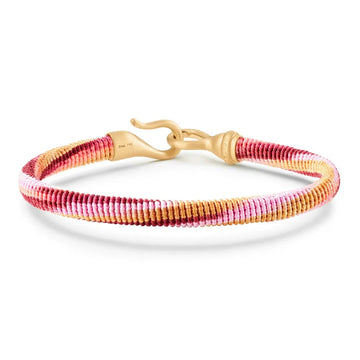 Life armbånd 6mm Berry 18kt rødguld