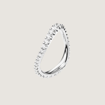 Love Band ring buet 18KT hvidguld