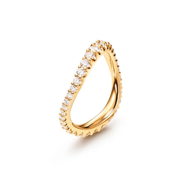 Love Band ring buet 18KT rødguld 0,90CT TW.VS