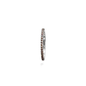 Love bands ring lige i 18kt hvidguld med pavé og brillanter TW.VS