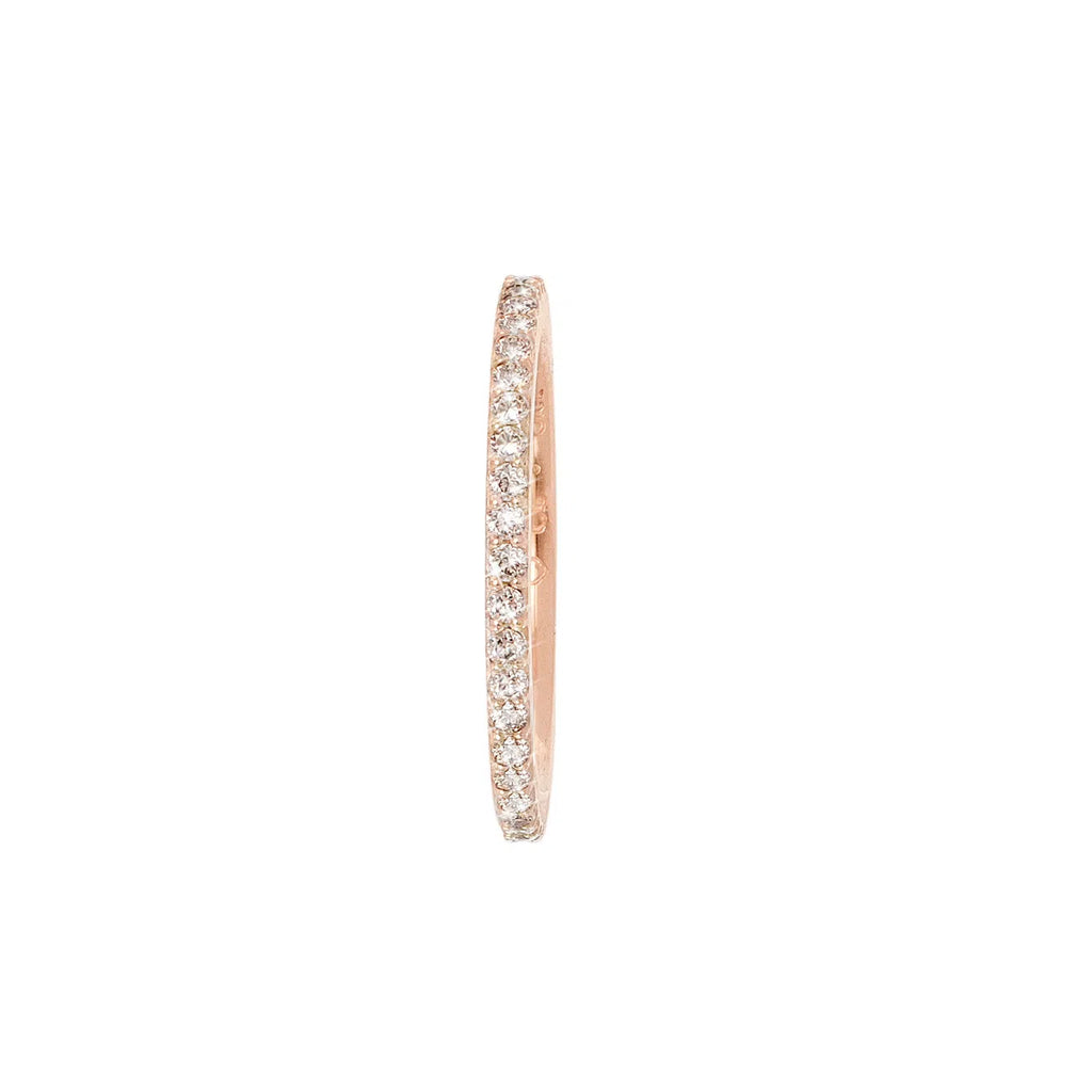 Love bands ring lige i 18kt rosa guld med pavé og brillanter TW.VS