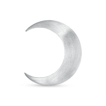 Massiv Half Moon Stud Silver