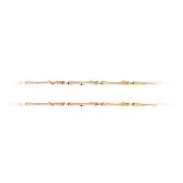 Nature collier i 18kt rødguld og brillanter TW.VS