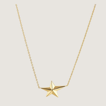 Night Star Necklace forgyldt