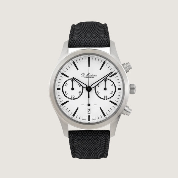 OLE MATHIESEN 1919 SPORTIVO HVID SKIVE Ø41 CHRONO