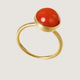 Pacific Ring 18kt Koral Stor