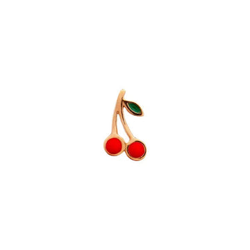 Petit Cherry with Enamel Earring