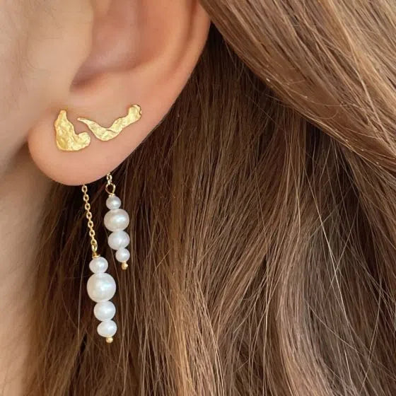 Petit gold splash earring Disco