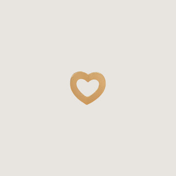 S A PETIT OPEN HEART FORGYLDT ØRERING