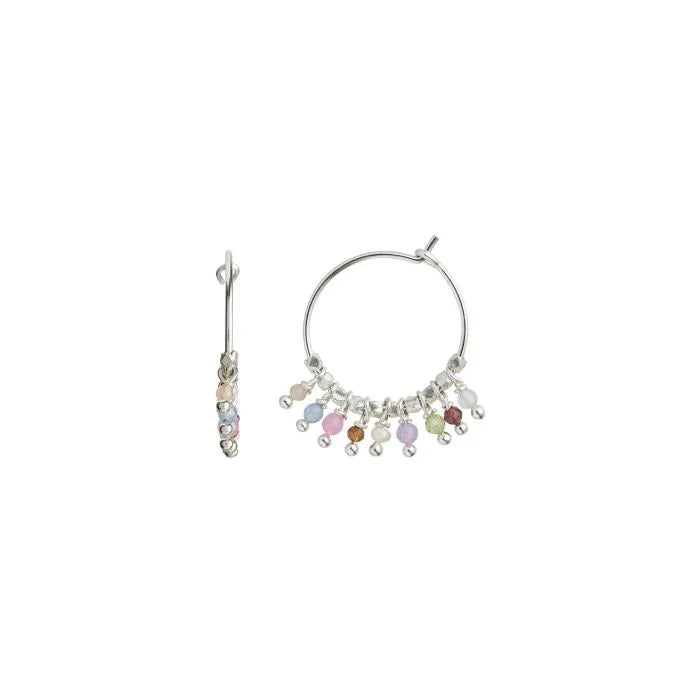 S.A PETIT RAINBOW CREOL SØLV MED PASTEL MIX STEN