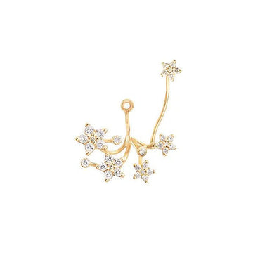 Shooting Stars vedhæng til ørering i 18kt rødguld med pavé og brillanter TW.VS - Shooting Stars pendant for earring in 18K yellow gold with pavé and diamonds TW.VS