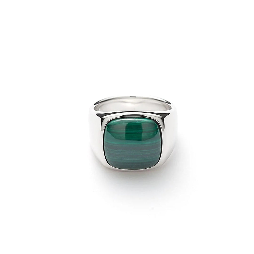 Signet Ring Malachite