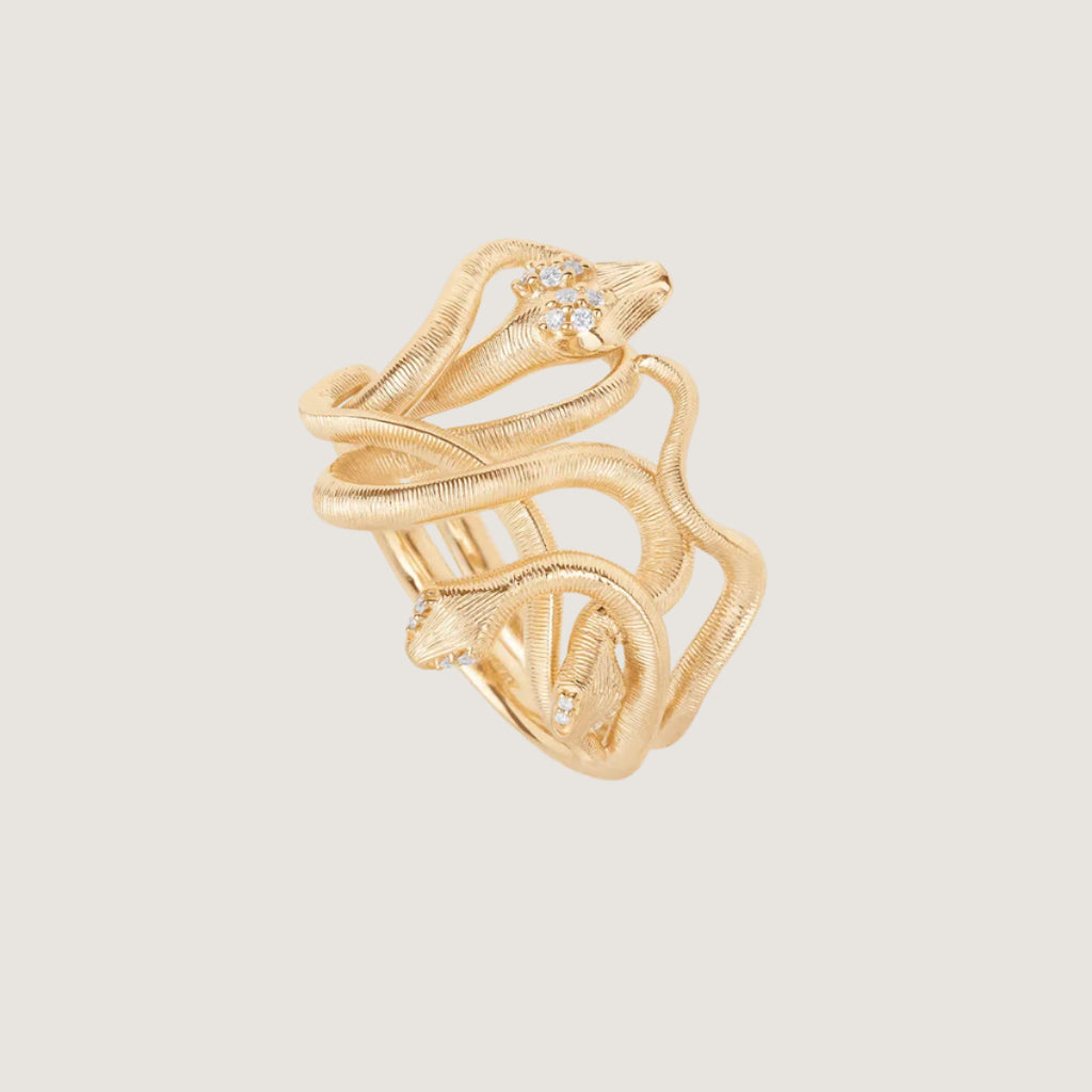 Snakes Medusa ring