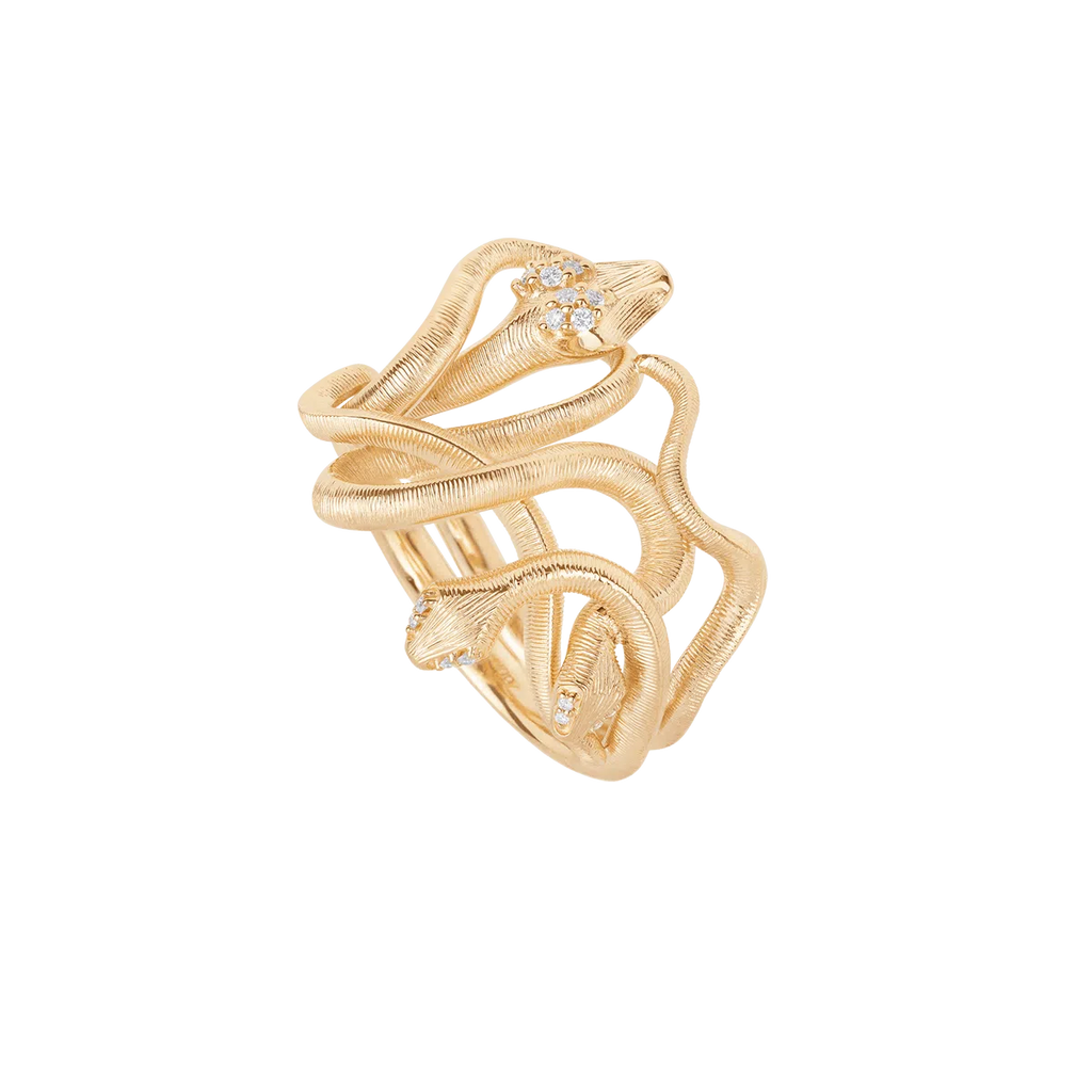 Snakes Medusa ring