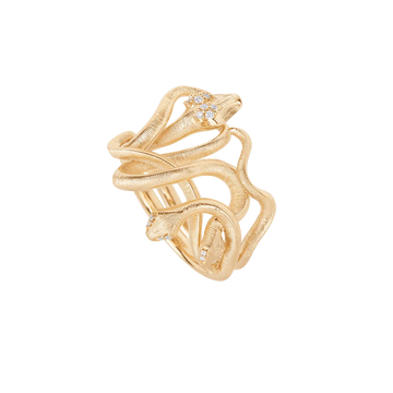 Snakes Medusa ring