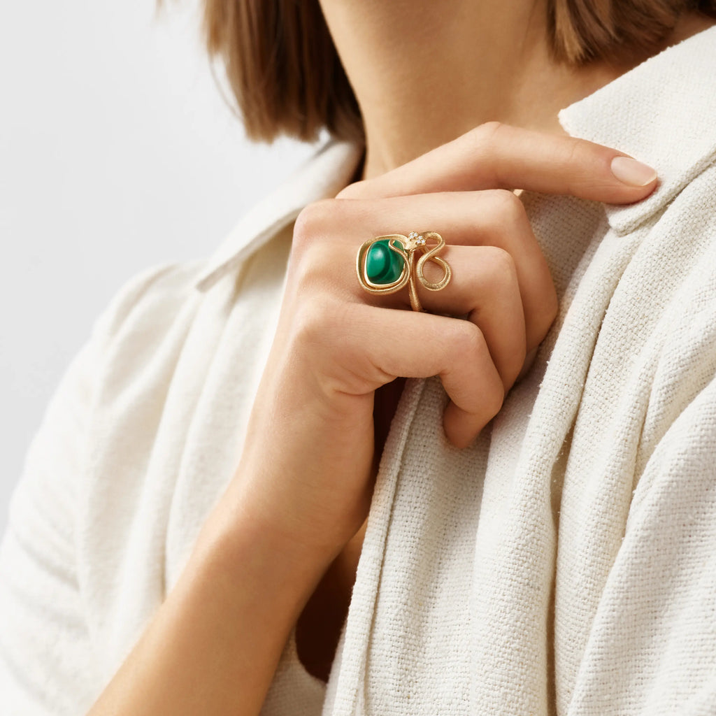 Snakes ring m.malakit
