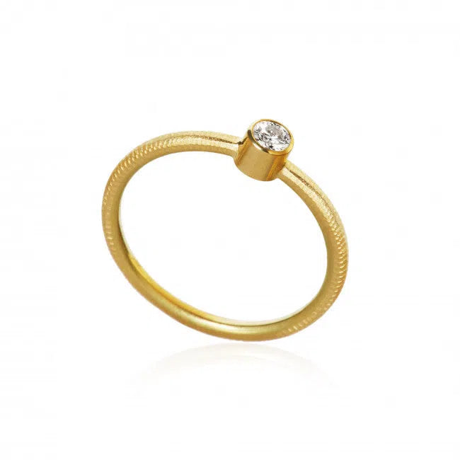 Twinkle ring 18kt guld m. 0,13ct tw.vs