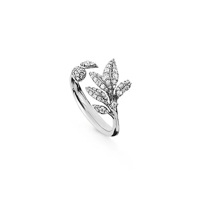 Winter Frost ring i 18kt hvidguld med pavé og brillanter TW.VS