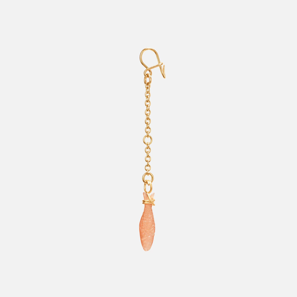 Young Fish ørevedhæng blush 18kt