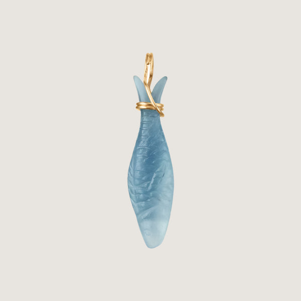 Young Fish vedh. aquamarin 18kt