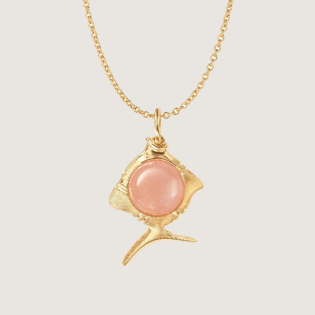Young Fish vedh. blush månesten 18kt