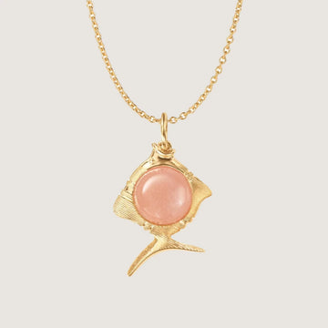 Young Fish vedh. blush månesten 18kt